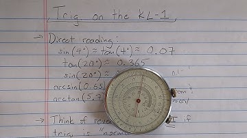 Russian KL-1 Circular "Slide Rule" (2/2 -- trig)