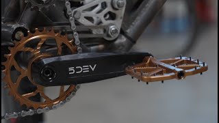 Introducing the 5DEV Freeride / DH / Park Crank | Vessel Bike Projects Handmade Enduro