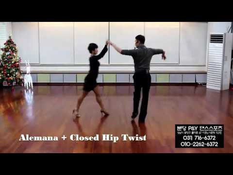 Cha cha cha - Alemana + Closed Hip Twist - YouTube