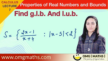 Upper Bound | Lower bound | Least Upper Bound | Greatest Lower Bound | glb | lub | Example | Bsc.