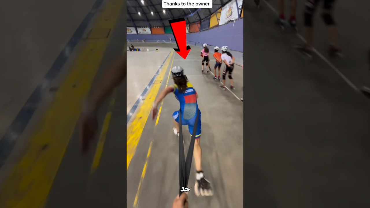 ليه البنت دي مربوطة وهى بتتزلق.. والسر صادم😨👀