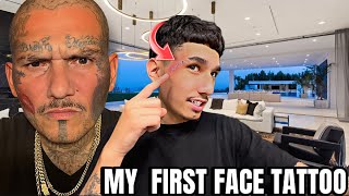 I GOT MY FIRST FACE TATTOO MY UNCLE WASN’T SO HAPPY ABOUT IT … 😳😂