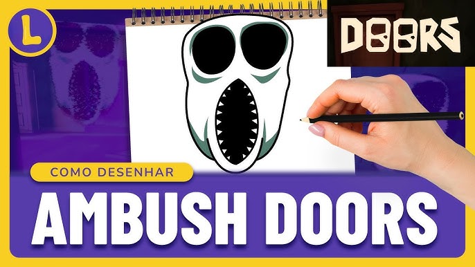 Como DESENHAR o SEEK do DOORS ROBLOX - Como DIBUJAR a SEEK de DOORS ROBLOX  