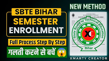 Sbte Semester Enrollment Kaise Kare || Semester Enrollment For 3rd & 5th Sem || New Method