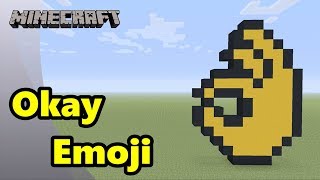 Minecraft: Pixel Art Tutorial: Okay Emoji