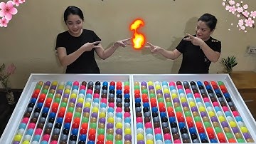 🧠 Color Ball Sorting Race 🎨 | Relaxing Puzzle + ASMR Sounds – Who Won? 🥇
