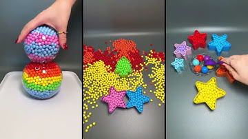 Satisfying Reverse Video ◀️ Beautiful Beads, Colorful Balls, Haba Slope, Xylophone,  Falling Beads