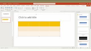 how to delete table column in Microsoft PowerPoint Web