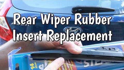 Rear Wiper Rubber Insert Change, Hyundai Accent, Toyota Prius, Jeep Cherokee, Kia Soul