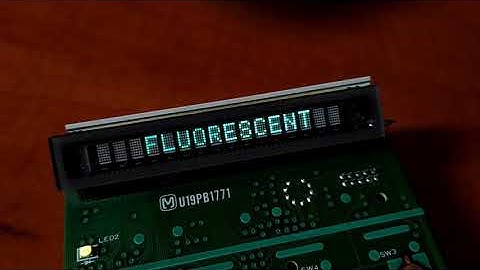 VFD display control using Arduino