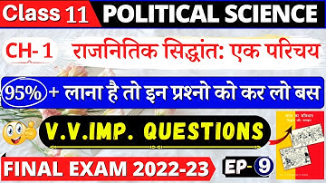 class 11 political science 2nd book chapter 1 important questions | political theory an introduction
