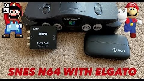 How to Record SNES, N64, GAMECUBE with Elgato HD60s
