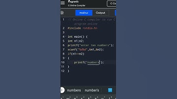 c program to check two numbers are equal or not #viral #trending #coding