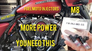 How to install Harley m8 Injectors. 5.5 fuel moto injectors for more horsepower. 2017-2024