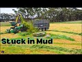 John deere 9700i 6r 250 optum 300 and krone big x 780 in very heavy silage