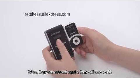 RETEKESS T131 Wireless Audio Guide Tour Guide System receiver wireless ID setting