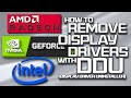 How to use ddu display driver uninstaller to uninstall remove or delete graphics card drivers