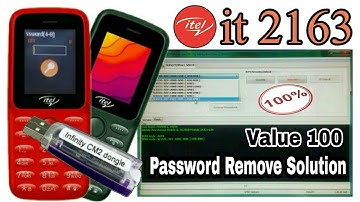 itel it 2163 Value 100 Password Remove Solution SCR CM2 Dongle