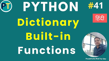 Mastering Python Dictionary Built-in Functions: Examples, Tips and Tricks | dict() function| [Hindi]