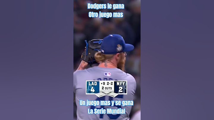 Dodgers Gana un juego más !