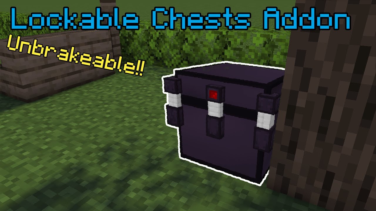 Lockable Chests Addon Minecraft Pe Mods Addons