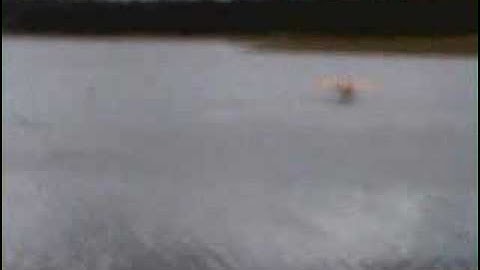 1/4 scale Piper Cub on floats crash 2