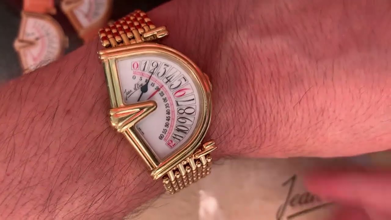 Jean d'Eve Sectora Large Retrograde - Vintage Gold Collector's