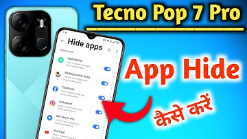 Tecno pop 7 pro app hide kaise kare | Tecno pop 7 pro  hide apps | how to hide app in Tecno pop 7