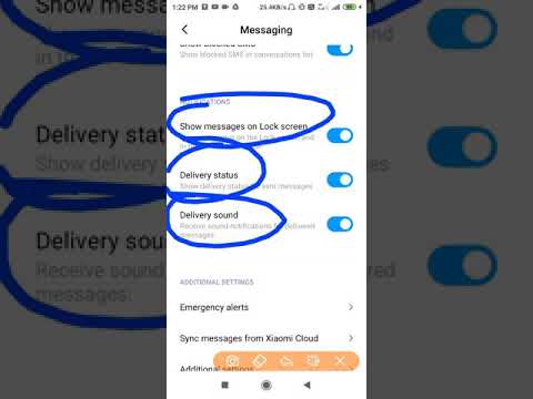 Redmi Note 7, 8 Pro Message Setting