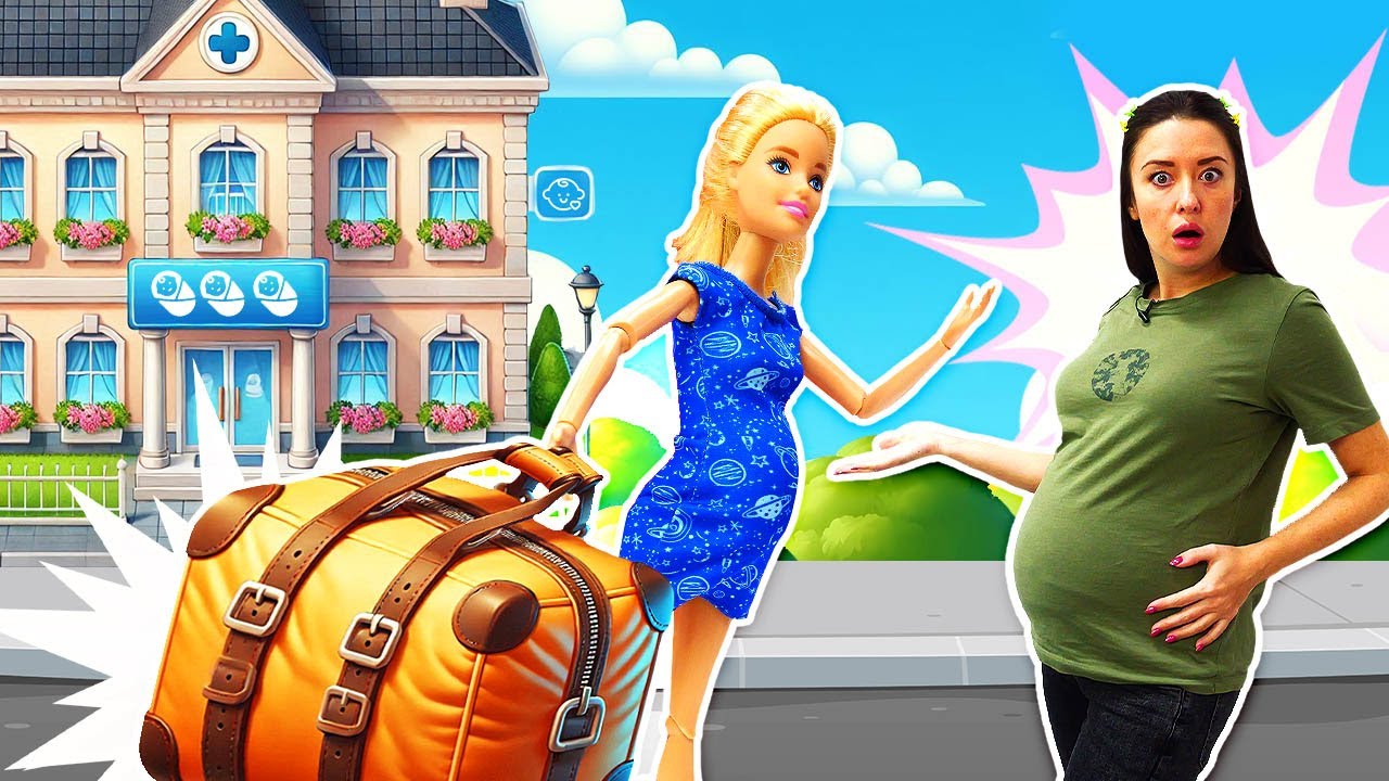 Barbie bereitet sich auf die Geburt vor 🍼 Was kommt in die Tasche?