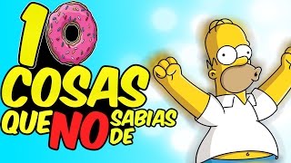 10 COSAS QUE NO SABIAS DE HOMERO SIMPSON