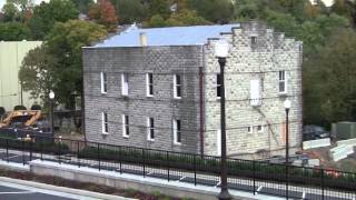 Moving historic block building in Lexington, Va