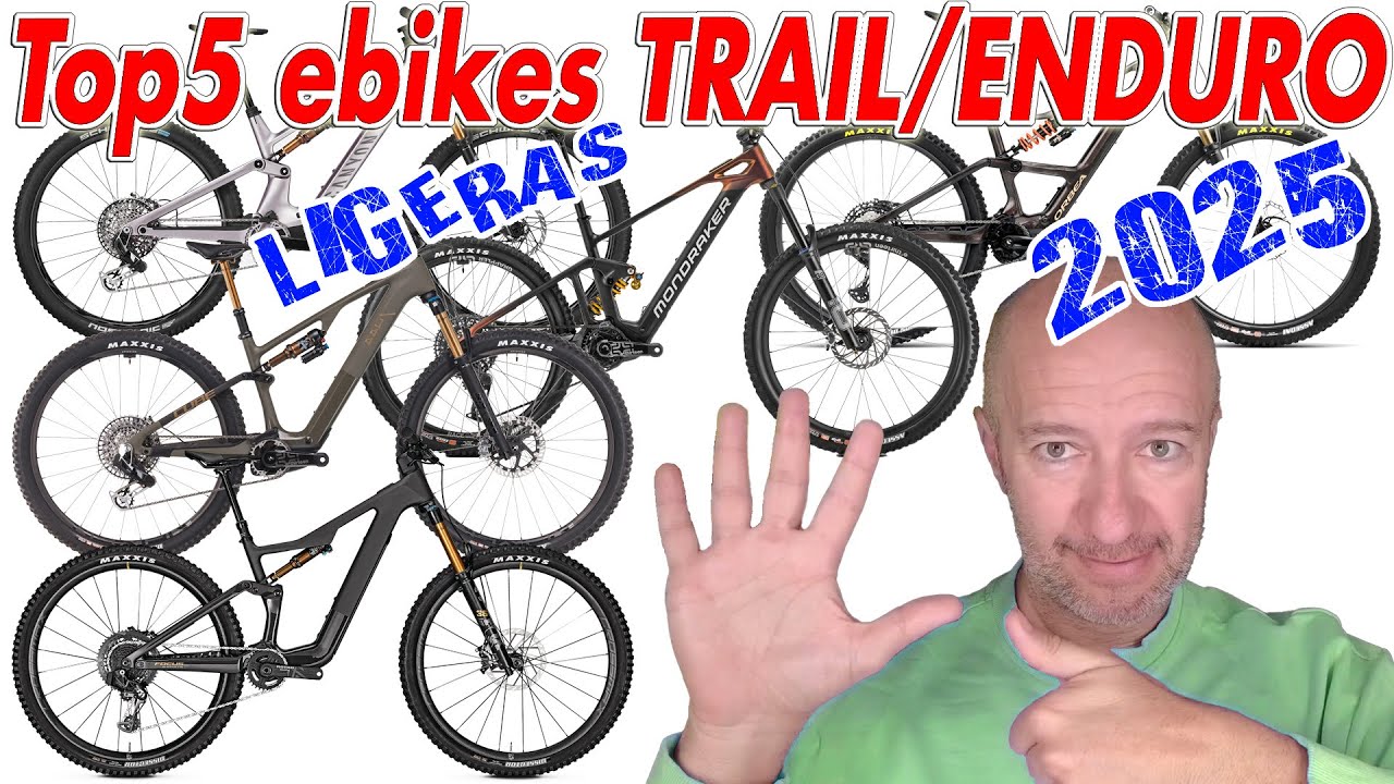 Las TOP 5 ebikes LIGERAS TRAIL ENDURO 2025