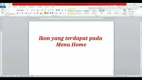 TIK (Ikon pada Menu Home di dalam Microsoft Word)