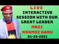 Mazi Nnamdi Kanu's Powerful LIVE interactive session today the 22nd of January 2021. #BiafraIsHere