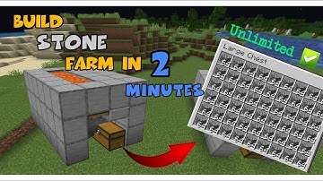Minecraft Cobblestone Farm in 2 Minutes! (Easy Stone Generator Tutorial)