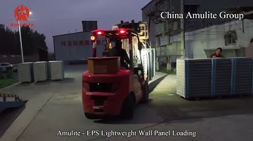 Efficient loading in action 🚀 EPS lightweight wall panels ready for shipment!