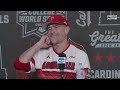 Louisville baseball press conference on staying alive in CWS ahead of rematch vs. Oregon State