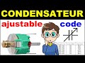 Code dun condensateur ajustable lectronique radio  electronic adjustable capacitor code