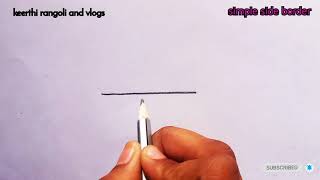 Gadapa Muggulu Designs For Housesimple Side Borderseasy Border Mugguluborder Rani Designs
