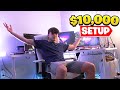 MY NEW $10,000 *DUAL PC* GAMING SETUP - GAMING SETUP/ROOM TOUR
