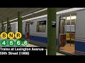 OpenBVE Virtual Railfanning: B, N, R, 4, 5 and 6 Trains at Lexington Avenue - 59th Street (1988)