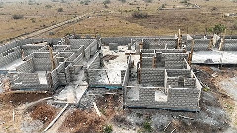 Building in Ghana Construction of A Superstructure & Columns | Ep-21| Project Noah #brightandclara