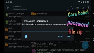 Cara melihat password file Zip