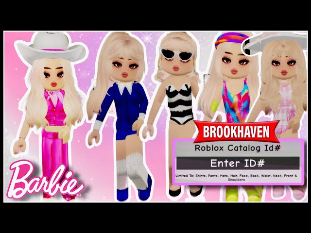 IDS CODES DE ROUPAS DA BARBIE NO BROOKHAVEN RP - Roblox  #Roblox#brookhaven#brookhavenrp 