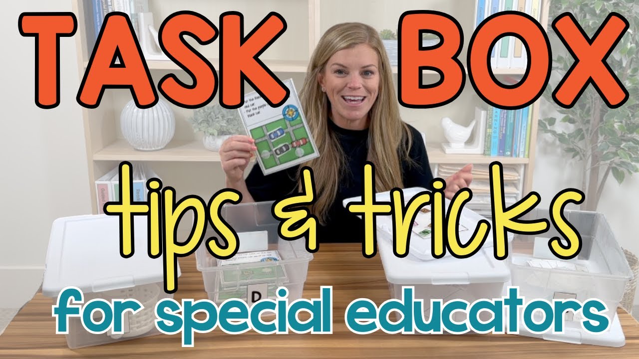 Dollar Store Work Task Boxes for Special Education - 20 Activities with  Visuals