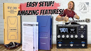 Boss Expression Pedal Setup With GT1000 CORE PLUS Cool Features