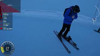 Skiing in Slovakia JASNA 2022 Chopok 2024m. - Lucky 943m. Black & Blue track