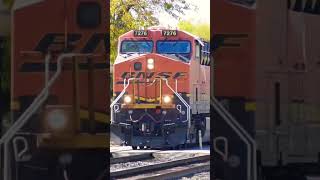 BNSF 7276 Leads An Eastbound Manifest Through LaGrange