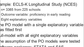 ordinal regression analysis